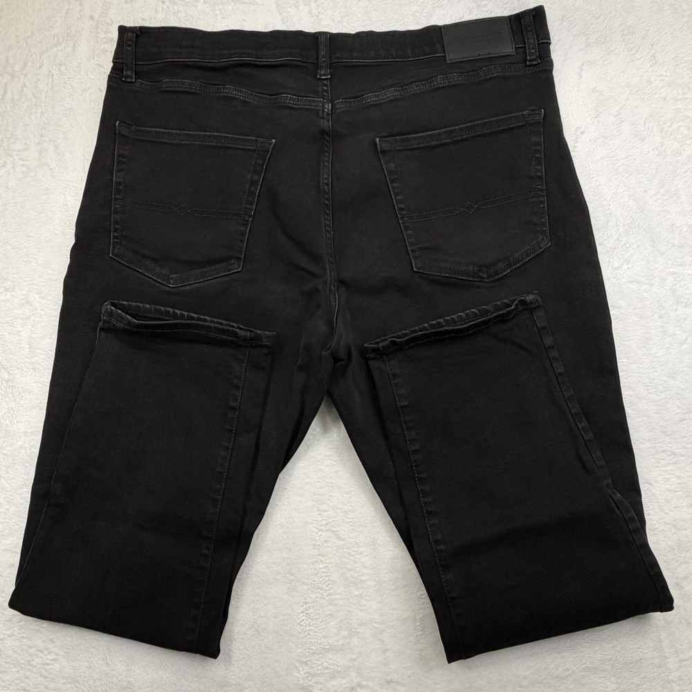 Lucky Brand 410 Athletic Straight Jeans Mens 38/29 Black Stretch Denim Casual